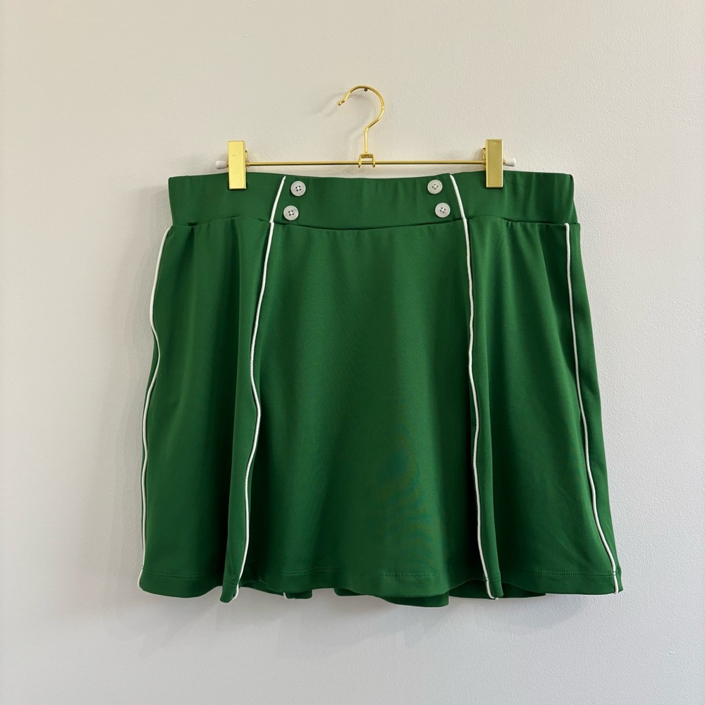 Tuckernuck Green Piped Renee Golf Skirt Size XL - Picture 2 of 4